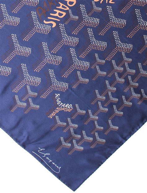 goyard inspired scarf|goyard handkerchief.